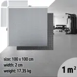 inSPORTline Luxteko Waffle kaitsematt spordiseadmetele, 100x100x2 cm