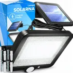 100 LED p&auml;ikese lamp liikumis- ja h&auml;marusanduriga IP65 50W
