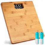 Elektroonilised bambusest vannitoa kaalud, libisemiskindlad, 180 kg
