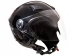 TORQ TORQ-202 mootorratturi kiiver, must l&auml;ikiv, XS suurus