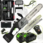 12" harjadeta akuga kettsaag, &otilde;litamine, 2 akut