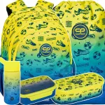COOLPACK Football koolikott joogipudeli ja pliiatsikotiga, 13-osaline komplekt