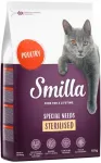 Kuiv toit steriliseeritud kassidele Smilla Adult kanaga, 2 x 10 kg
