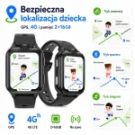 4G, GPS, SMS, kaamera, veekindel laste nutikell, 2/16GB