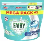 Fairy PLATINUM NON BIO pesukapslid tundlikule nahale, 43 tk