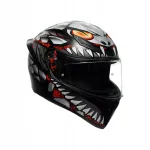 AGV K1 S Lyzard &uuml;ksik kiiver, matt must/hall/punane, M suurus