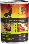 AMBROSIA koerakonserv kalkuni, pardilihanaga ja j&otilde;hvikatega, 395 g