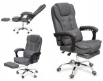 Hall ergonoomiline kontoritool alaselja padja ja jalatoega NBK011-HT