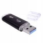 USB m&auml;lupulk Silicon Power Blaze B02 64 GB, must, USB 2.0/3.0/3.1