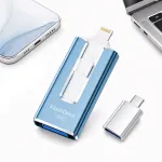 M&auml;lupulk 256GB 4in1 USB 3.0, USB-C, Lightning, sinine