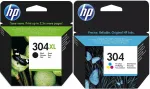 HP 304XL must ja HP 304 v&auml;rviline tindikomplekt, sobib 2620, 2630 printeritele