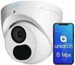 J&auml;relevalvekaamera Uniarch IPC-T1E8-AF28K, 8 Mpx, 4K, mikrofoni ja SD-kaardi pesaga