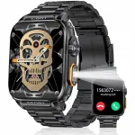P5 nutikell 1,91", Bluetooth, taskulamp, IP68, must, 100+ režiimi