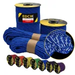 Peegeldav Paracord 550 n&ouml;&ouml;r, 4,4 mm, sinine, 100 m