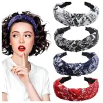 Naiste juuksen&otilde;elte komplekt, 4 tk, elegantne paisley-mustriga