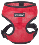 Koera rakmed AMIPLAY, ilma surveeta, hingavad, S, punased, Malta bichonidele