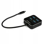 USB 3.2 Gen 2 jagaja StarTech HB31C4AB, 4 pordinuppu