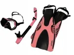Sukeldumisvarustuse komplekt: mask, snorkkel ja uimed S/M