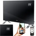Klaasist elektriradiaator EVI PRO 2400W, energias&auml;&auml;stlik, WiFi-ga