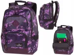 T&uuml;drukute koolikott, violetne camo-kujundus