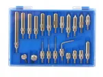Analoogindikaatori otsikute komplekt 0&ndash;10 mm, 0,01 mm, 22 tk, 9&ndash;43 mm