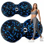 DUOBALL massaažipall, 16 cm, sile pinnaga, lihastele, EPP