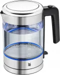 WMF Kitchenminis elektriline veekeetja, 1 l, klaasist, 1900 W, juhtmevaba, LED-valgustusega