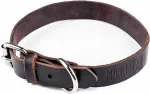 Nahast koera kaelarihm Mighty Paw, XL suurus, pehme nahk