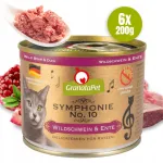 GranataPet Symphonie No.10 kassitoit metsseapardiga, 6 x 200 g