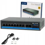 V&otilde;rgu l&uuml;liti POE kaameratele, 8x POE, 2x UpLink, 1 Gb/s, 120W, 10 pordi, EXTEND režiim