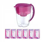 Aquaphor Arctic veefilter 2,8 l fuksia v&auml;rviga 6 A5 Mg kassettidega