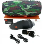 Juhtmevaba bluetooth-k&otilde;lar bassi, raadio ja rihmaga, Camo disain