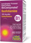 Natural Factors BioCoenzymated Benfotiamine B1 toidulisand 60 kapslit