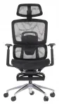 Kontoritool LUMARO X 2 k&auml;etugedega, must, ergonoomiline, v&otilde;rgust seljatugi