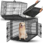Metallist koera transpordipuur autosse, 92x57x63 cm