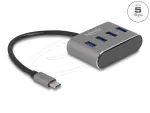 USB jagaja Delock 63223, 4-pordiline, 5 Gbps, USB Type-C, USB Type-A
