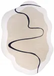 Vaip WISP 140x200 cm, ebastandardse kujuga, hele, &otilde;huke, ka&scaron;miir