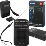 Kaasaskantav mini FM k&ouml;&ouml;giraadio, t&ouml;&ouml;tab patareidega