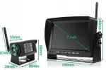 7" auto monitor DVR salvestusfunktsiooniga ja juhtmevaba kaameraga