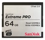 SanDisk Extreme Pro CFAST 2.0 64 GB 525 MB/s VPG130 m&auml;lukaart (SDCFSP-064G-G46D)