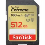 M&auml;lukaart SANDISK EXTREME SDXC 512GB, 180MB/s, C10, V30, UHS-I