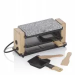 Raclette grill graniidist kiviga Bedretto, 2-le inimesele, must, 27x11x13 cm