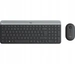 Logitech MK470 traadita klaviatuur ja hiir, grafiithall, SK/CZ paigutus