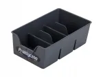 Plastikust sahtli organiseerija Bentom S 22x13,5 cm tumedashall