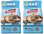 Bentonii kassihiek Super Benek Compact, 2 x 5 l