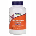 Toidulisand NOW FOODS Glucosamine & MSM, 180 taimset kapslit