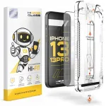 Karedast klaasist kaitsekile iPhone 13 / 14 / 13 Pro, paigaldusabivahendiga 5D 9H