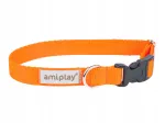 Koera kaelarihm Amiplay Samba, reguleeritav, oranž, M, 25-40x2 cm