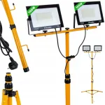 LED-projektor teleskoopjalaga 2 x 100W