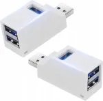 USB jagaja MINI 3 porti, valge